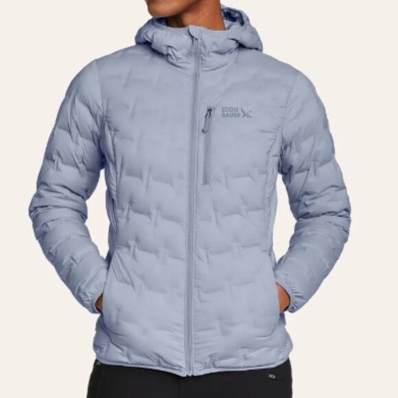 Eddie Bauer Jackets & Blazers - Eddie‎ Bauer Women's Blue MicroTherm Stretch Hooded Jacket - Size XL Extra Large